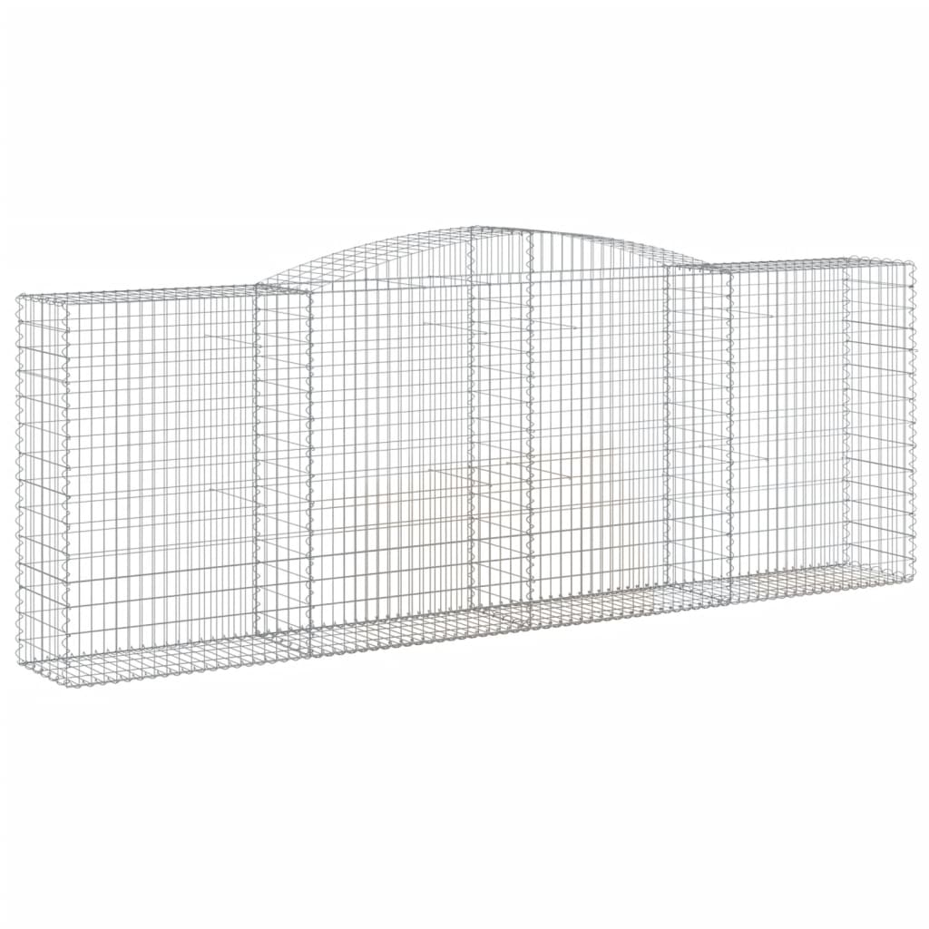 Gabionska košara s lukom 400x50x140/160 cm pocinčano željezo