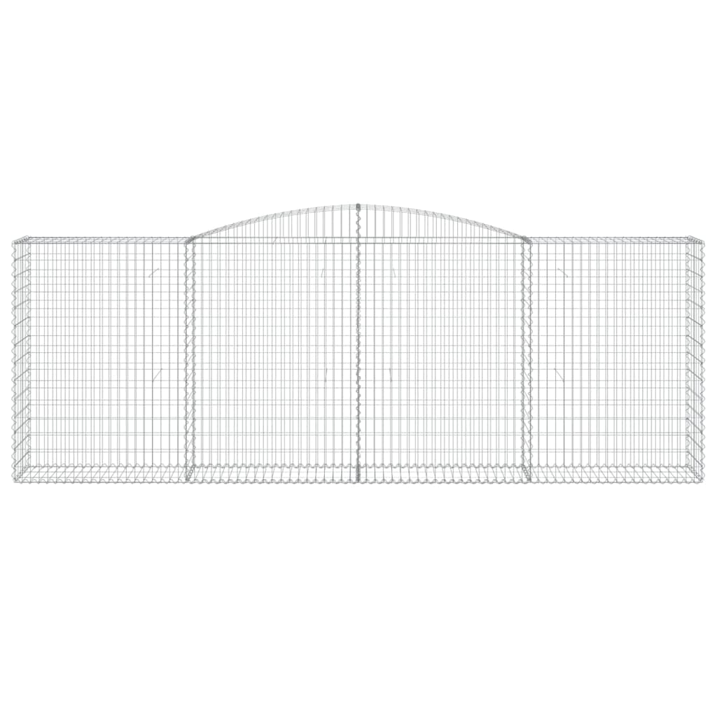 Gabionska košara s lukom 400x50x140/160 cm pocinčano željezo