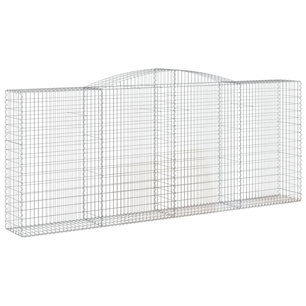 Gabionska košara s lukom 400x50x160/180 cm pocinčano željezo