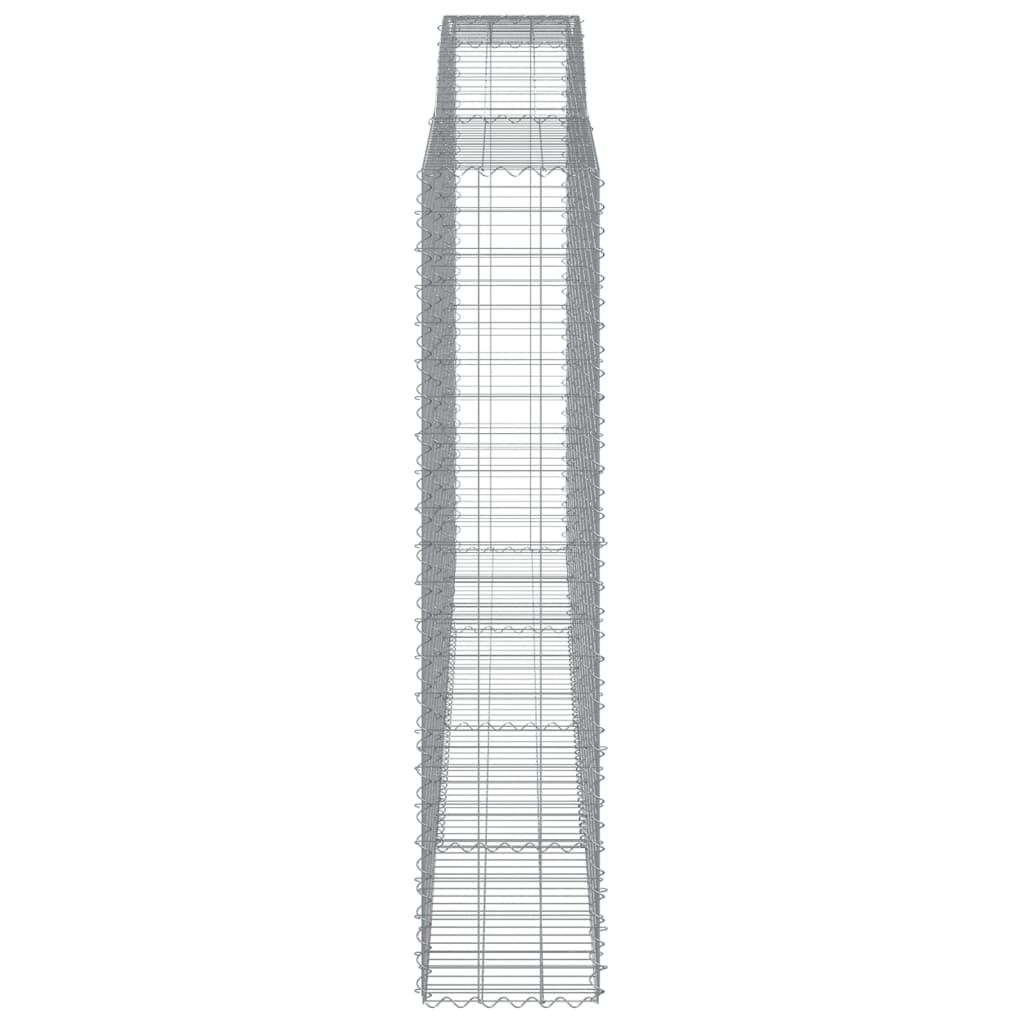 Gabionska košara s lukom 400x50x220/240 cm pocinčano željezo