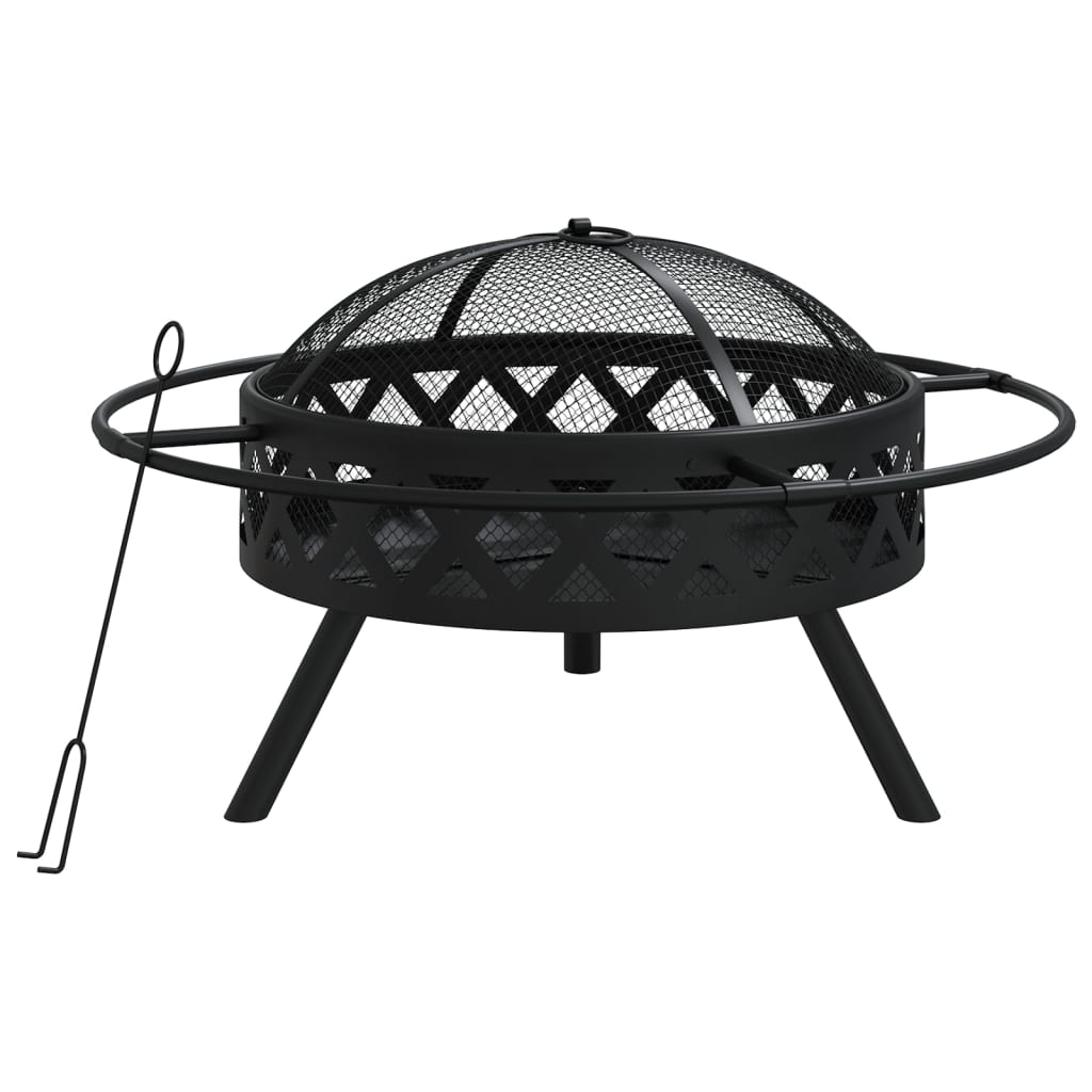 Posuda za vatru sa žaračem 70 cm XXL čelična