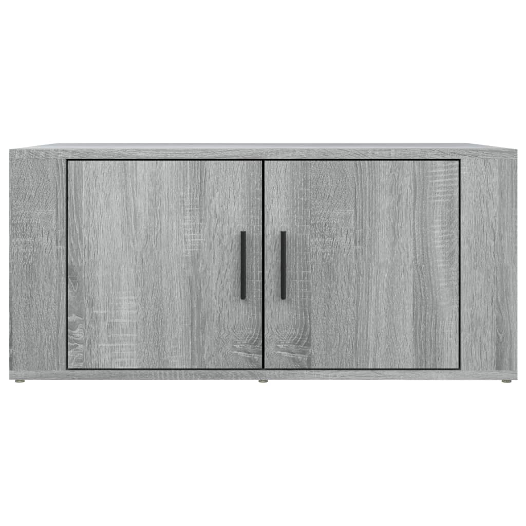Stolić za kavu boja sivog hrasta 80x50x36 cm konstruirano drvo