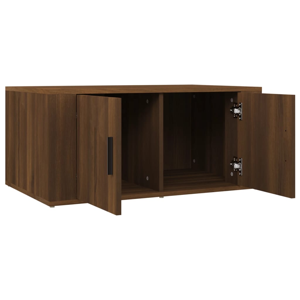 Stolić za kavu Smeđa hrasta 80x50x36 cm konstruirano drvo