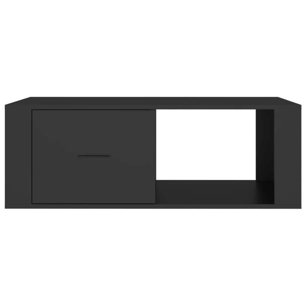 Stolić za kavu crni 100 x 50,5 x 35 cm od konstruiranog drva
