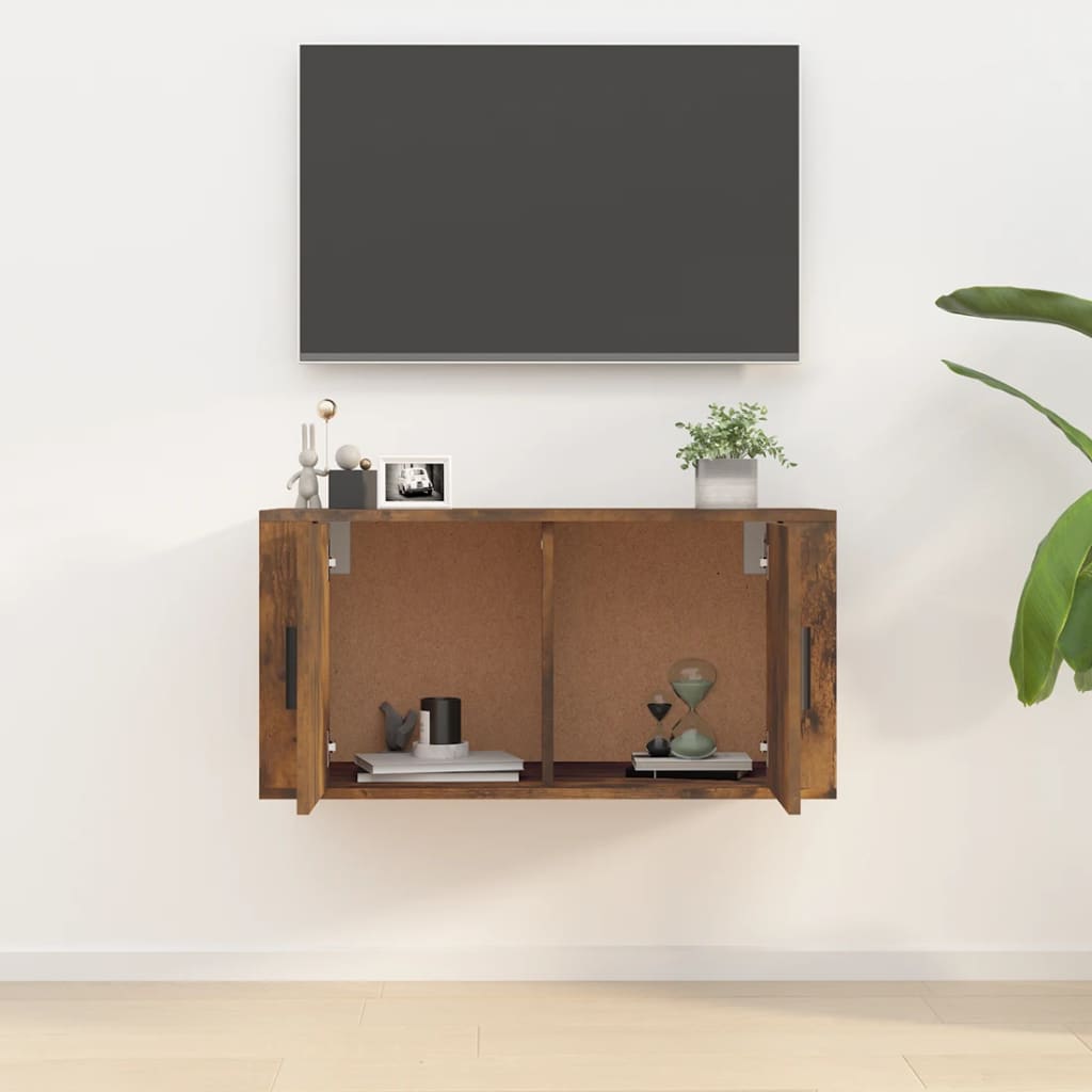 Zidni TV ormarić Boja dimljenog hrasta 80x34,5x40 cm