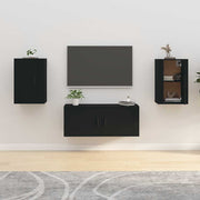 Zidni TV ormarići 2 kom crna 40 x 34,5 x 60 cm