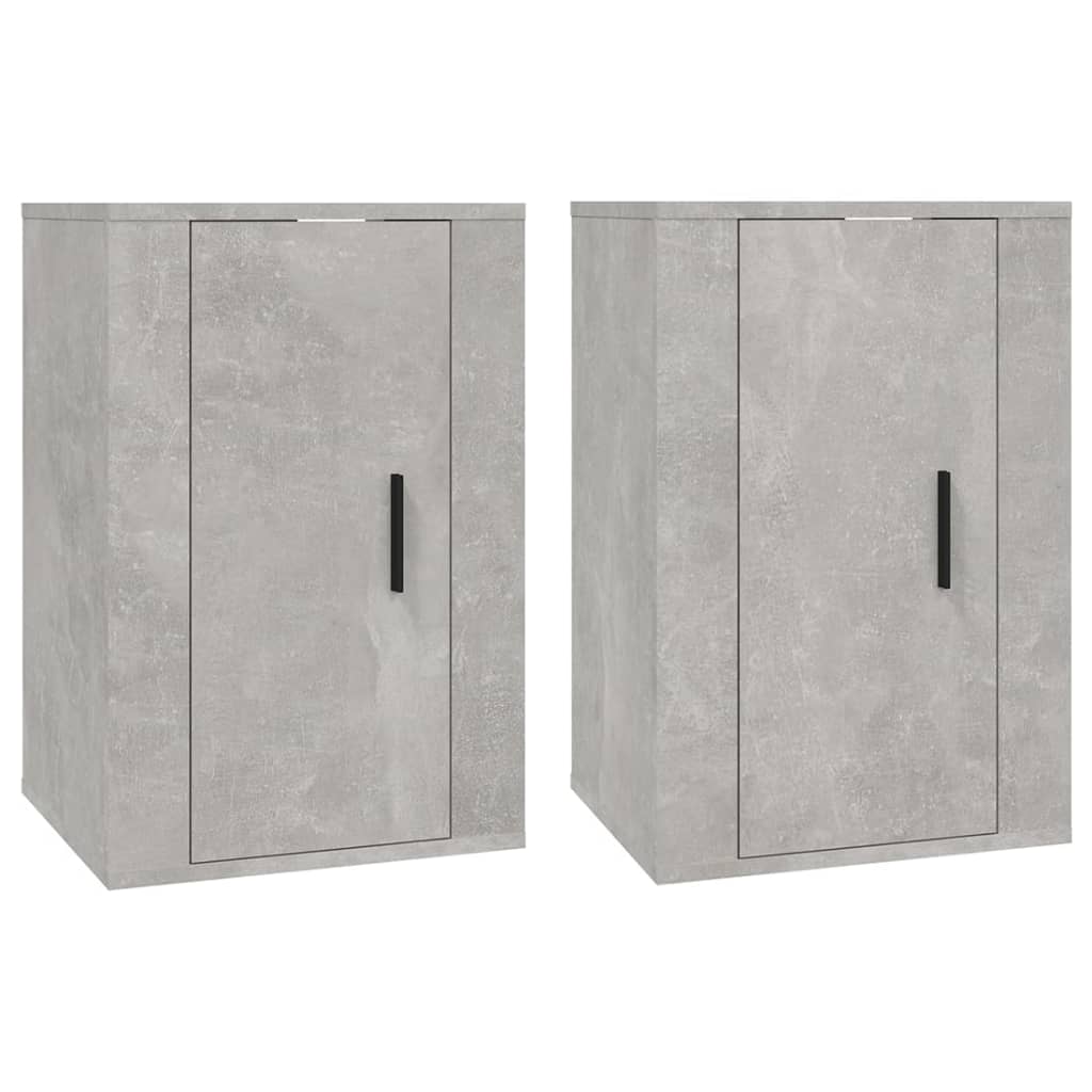 Zidni TV ormarići 2 kom siva boja betona 40 x 34,5 x 60 cm