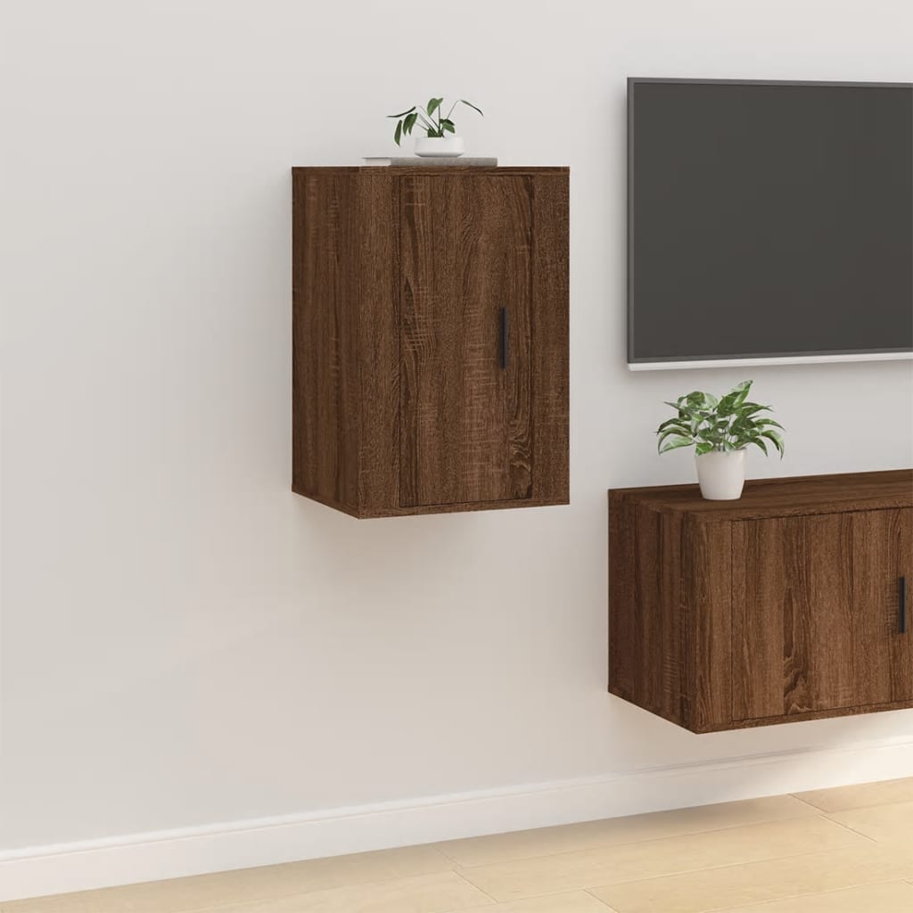 Zidni TV ormarići 2 kom boja smeđeg hrasta 40x34,5x60 cm