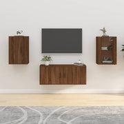 Zidni TV ormarići 2 kom boja smeđeg hrasta 40x34,5x60 cm