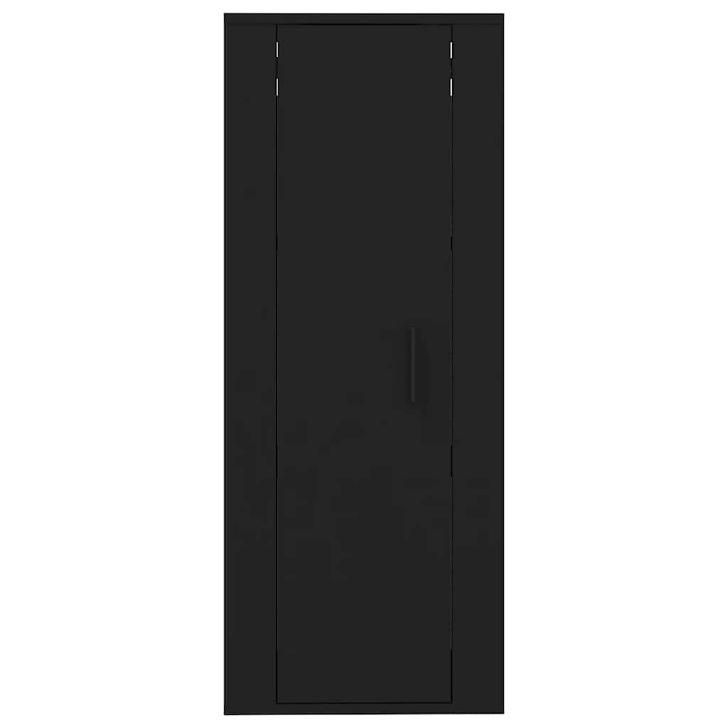 Zidni TV ormarić crni 40x34,5x100 cm