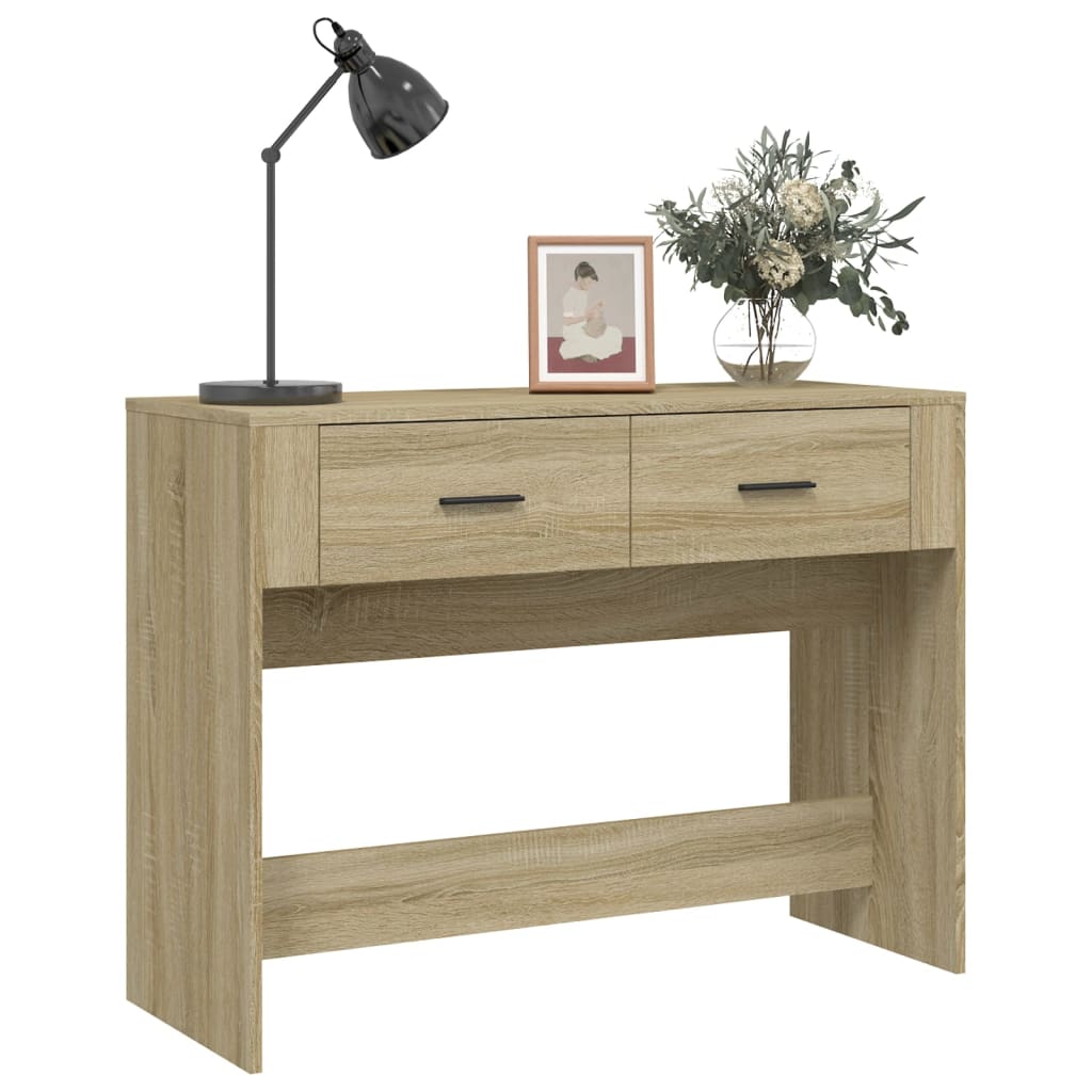 Konzolni stol boja hrasta sonome 100x39x75 cm konstruirano drvo