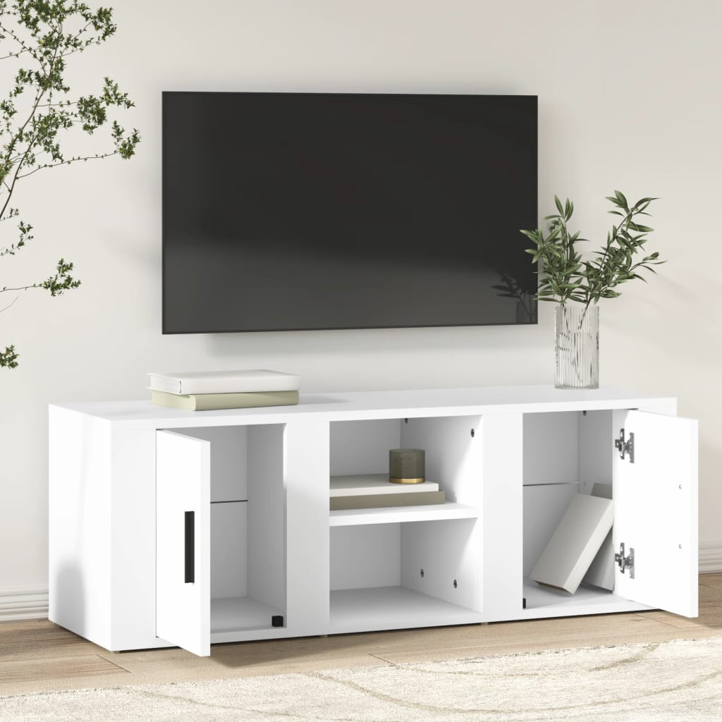 TV ormarić bijeli 100 x 31,5 x 35 cm od konstruiranog drva