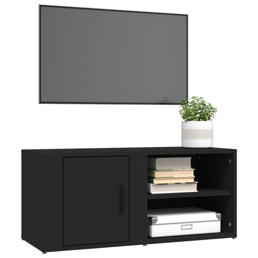 TV ormarići 2 kom crni 80 x 31,5 x 36 cm konstruirano drvo