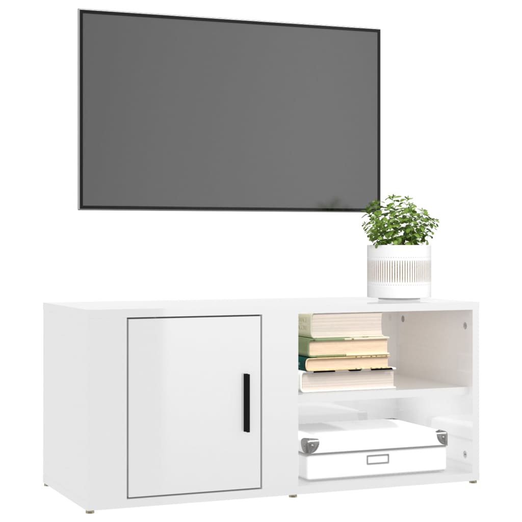 TV ormarić 2 kom sjajni bijeli 80x31,5x36 cm konstruirano drvo