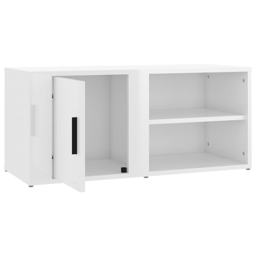 TV ormarić 2 kom sjajni bijeli 80x31,5x36 cm konstruirano drvo