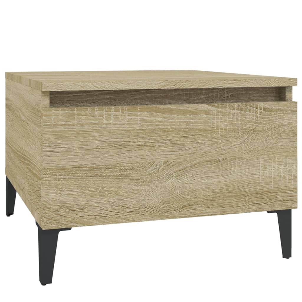 Bočni stolići 2 kom boja hrasta 50x46x35 cm konstruirano drvo