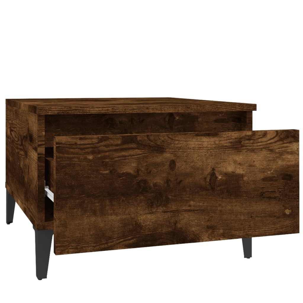 Bočni stolići 2 kom boja hrasta 50x46x35 cm konstruiranog drva