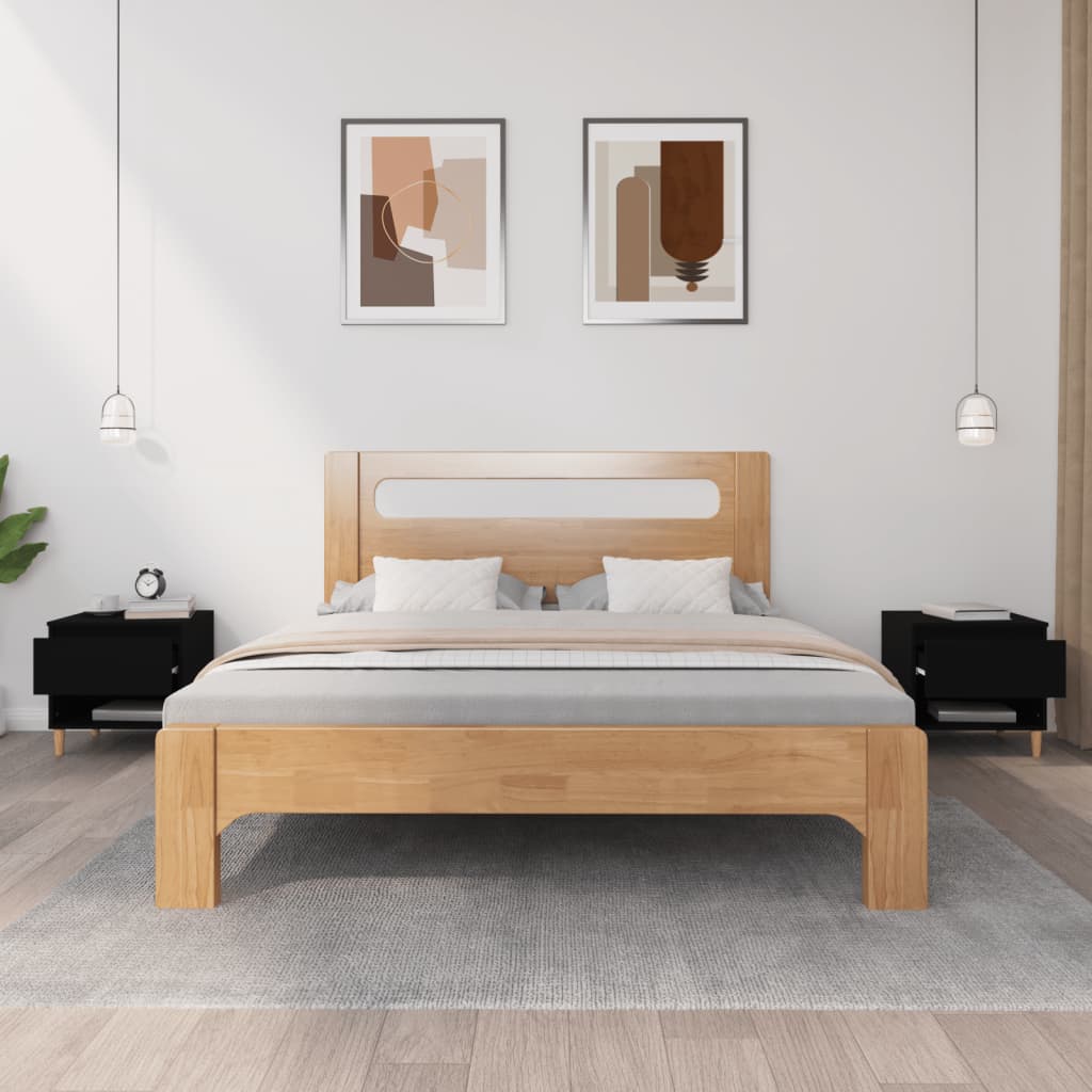 Noćni ormarići 2 kom crni 50 x 46 x 50 cm od konstruiranog drva