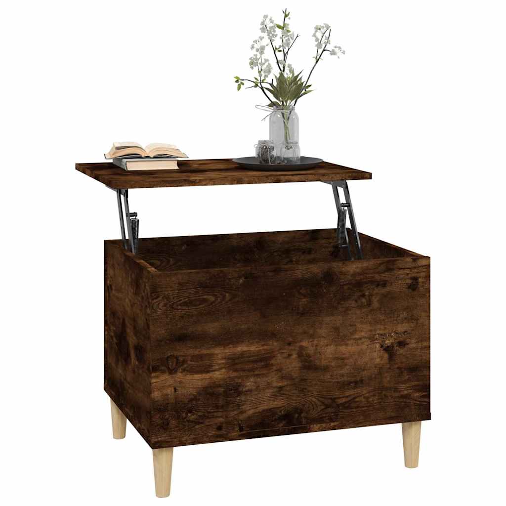 Stolić za kavu boja hrasta 60x44,5x45 cm konstruirano drvo Smeđa