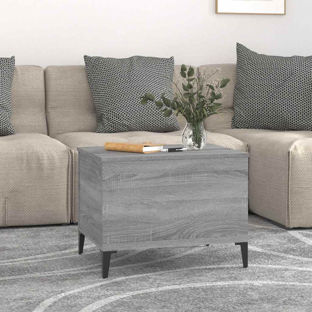 Stolić za kavu boja hrasta 60 x 44,5 x 45 cm konstruirano drvo
