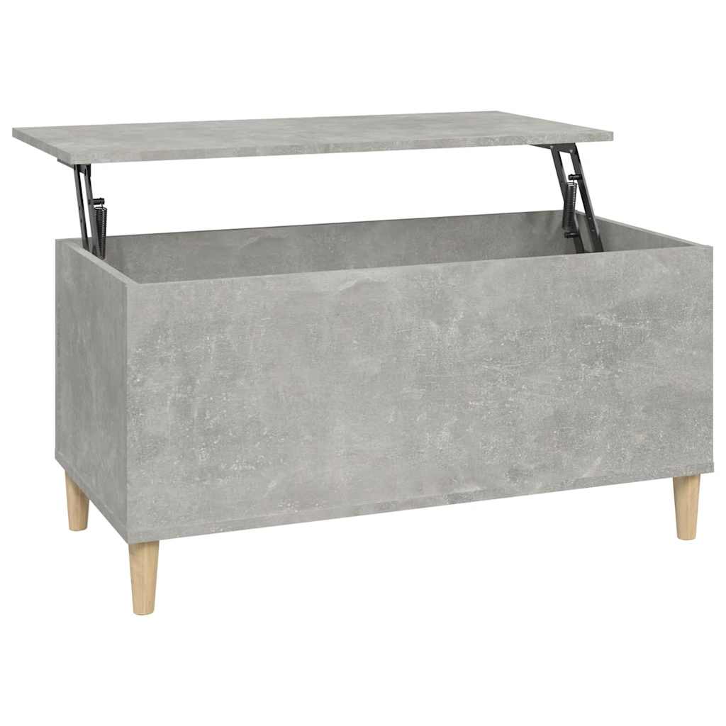 Stolić za kavu siva boja betona 90x44,5x45 cm konstruirano drvo