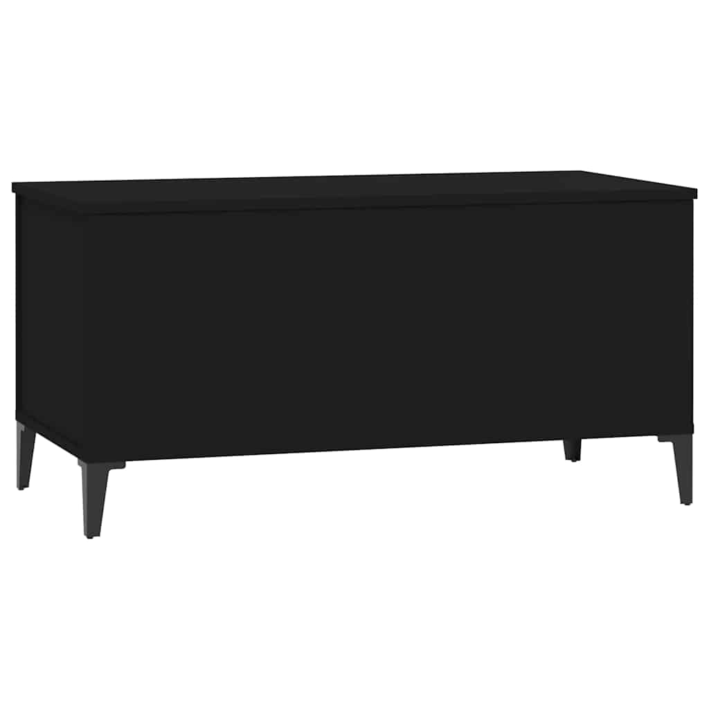 Stolić za kavu crni 90 x 44,5 x 45 cm od konstruiranog drva