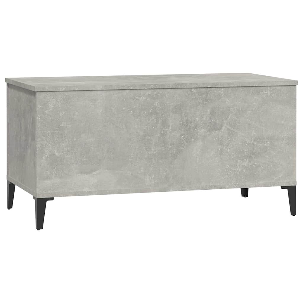 Stolić za kavu siva boja betona 90x44,5x45 cm konstruirano drvo