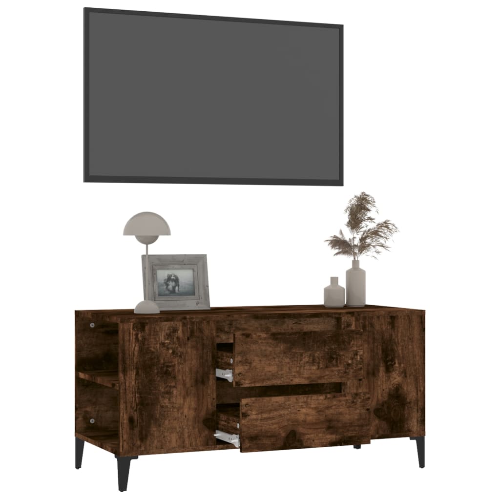 TV ormarić boja hrasta 102x44,5x50 cm konstruirano drvo