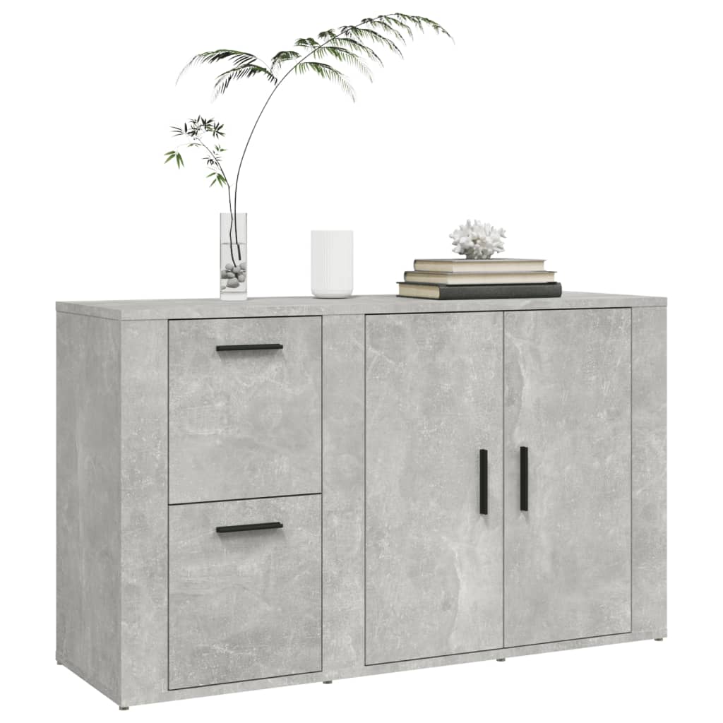 Komoda siva boja betona 100x33x59,5 cm od konstruiranog drva