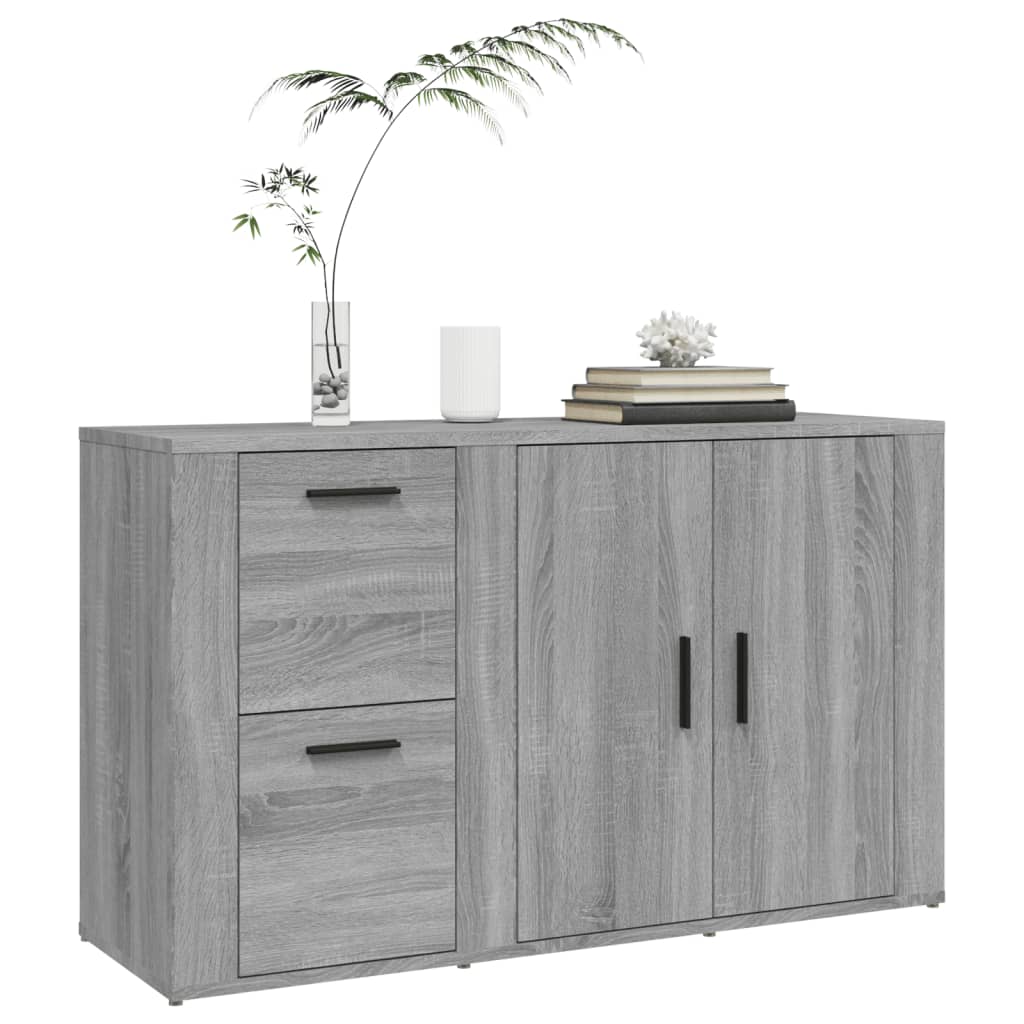 Komoda sivog hrasta sonome 100x33x59,5 cm od konstruiranog drva
