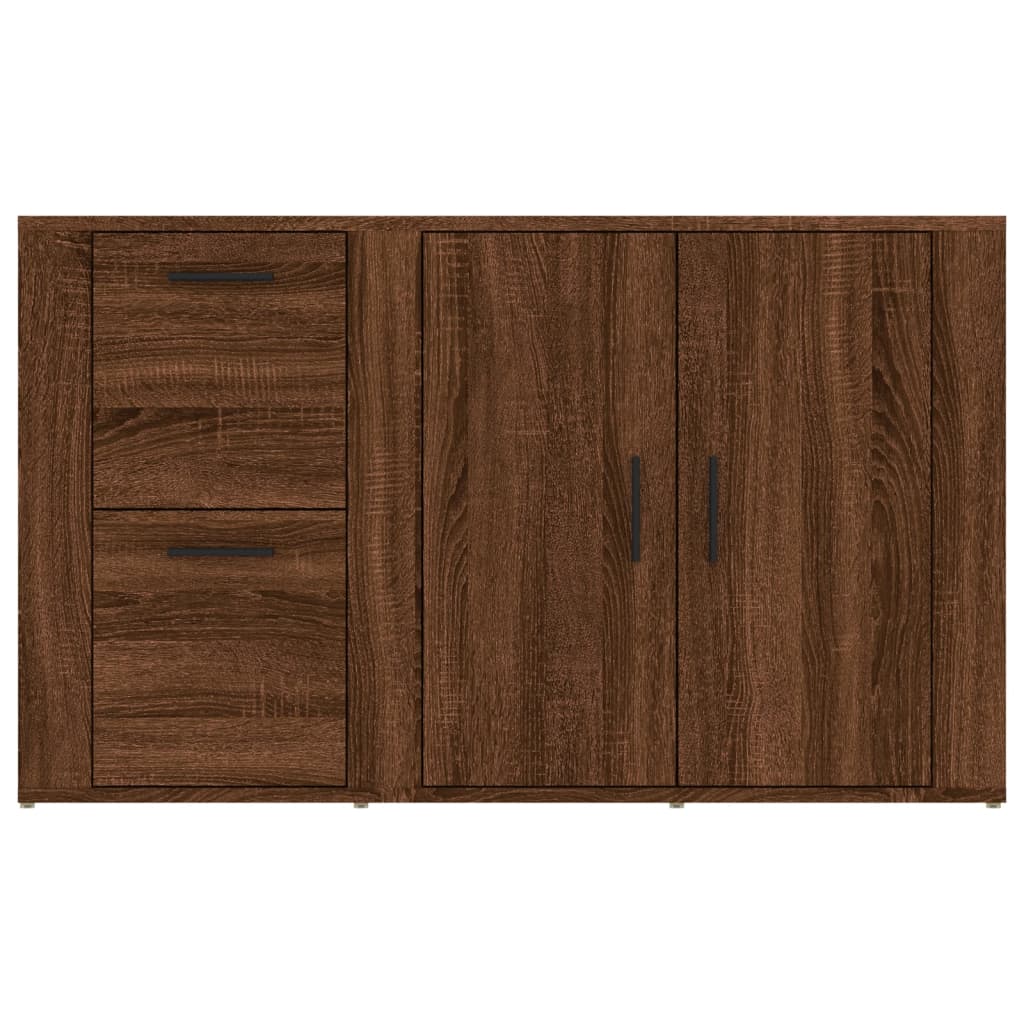 Komoda boja Smeđi hrasta 100x33x59,5 cm od konstruiranog drva