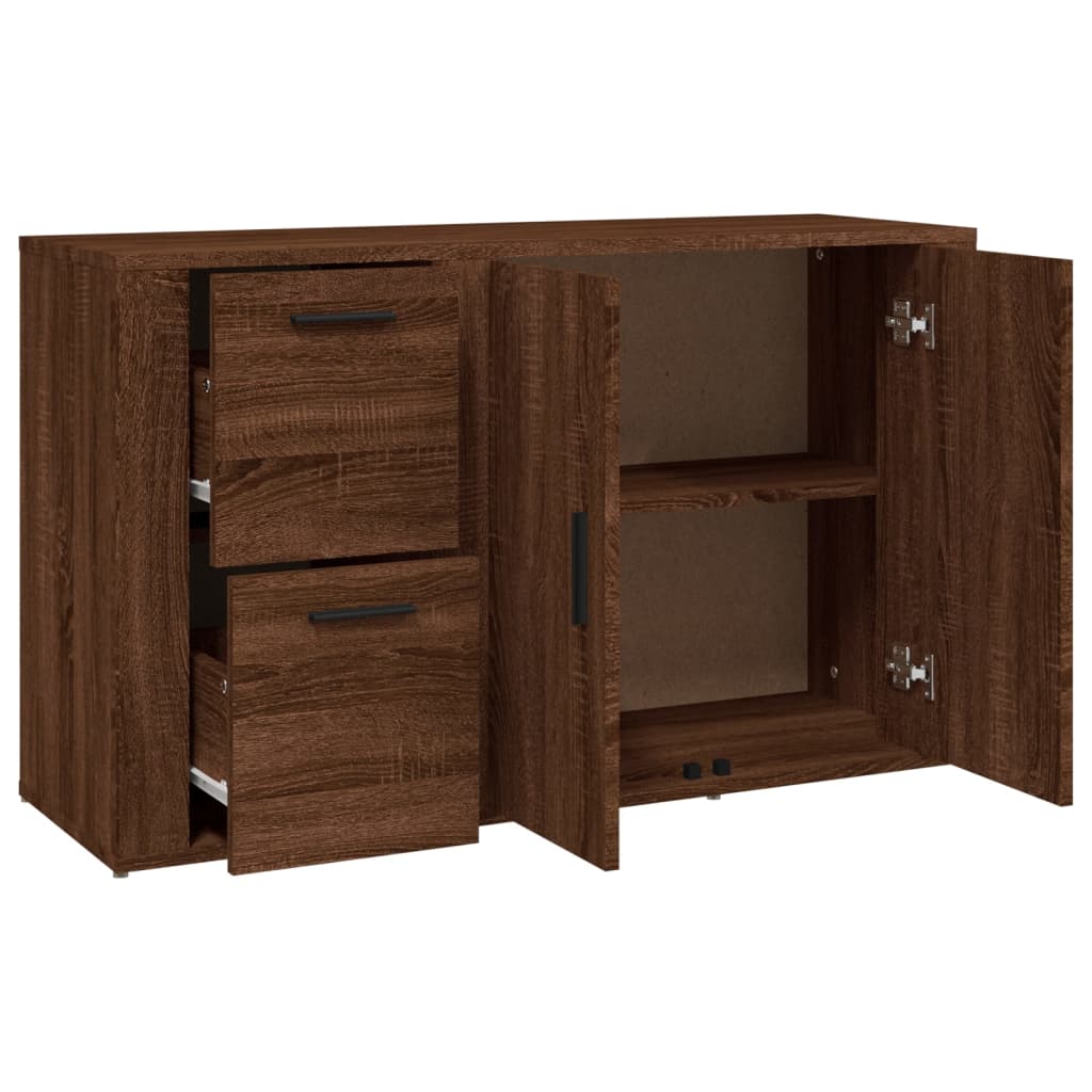 Komoda boja Smeđi hrasta 100x33x59,5 cm od konstruiranog drva