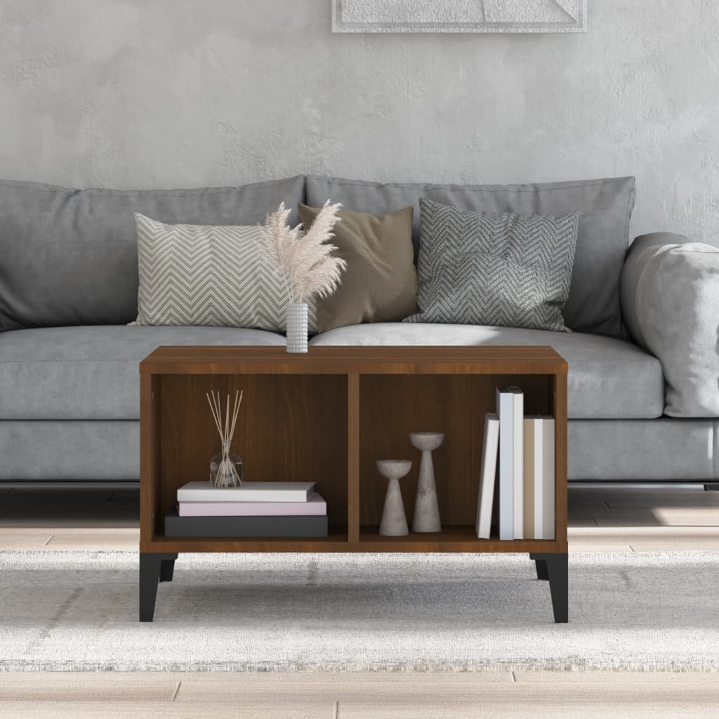 Stolić za kavu Smeđa hrasta 60x50x36,5 cm konstruirano drvo