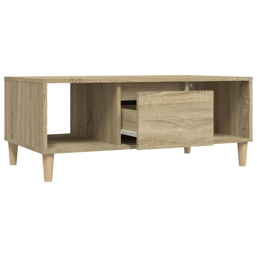 Stolić za kavu boja hrasta 90x50x36,5 cm konstruirano drvo