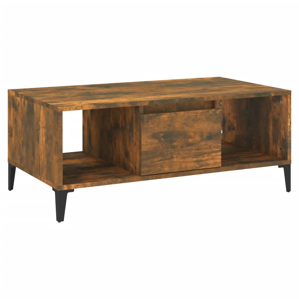 Stolić za kavu boja hrasta 90x50x36,5 cm konstruirano drvo