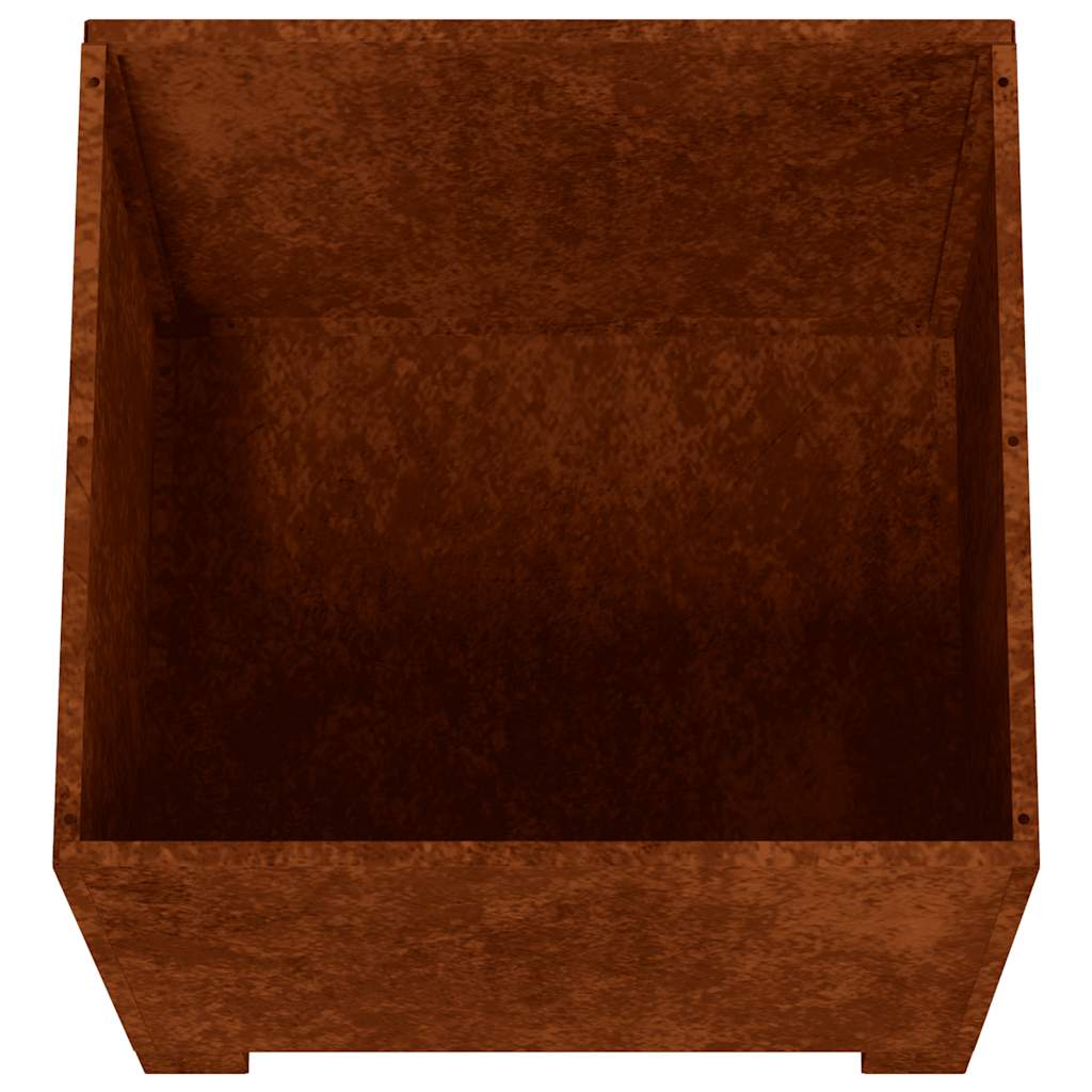 Sadilica s nogama boja hrđe 30 x 30 x 30 cm od čelika COR-TEN