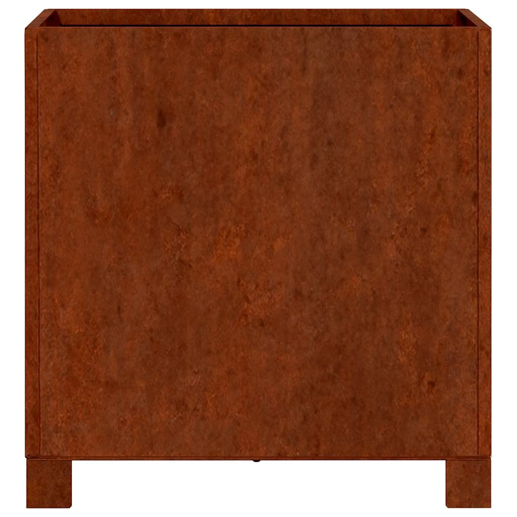 Sadilice s nogama 2 kom boja hrđe 40x40x40 cm od čelika COR-TEN