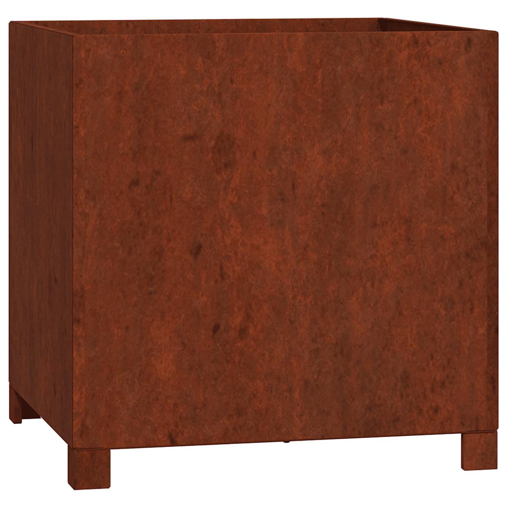 Sadilice s nogama 2 kom boja hrđe 50x50x50 cm od čelika COR-TEN