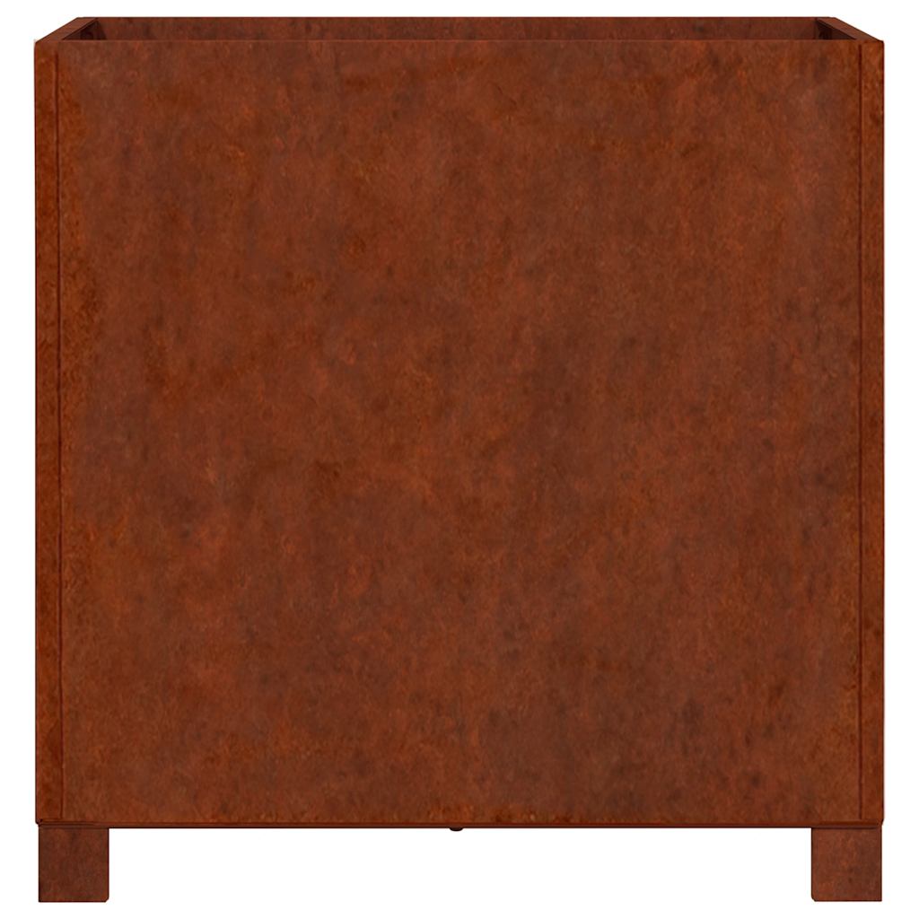 Sadilice s nogama 2 kom boja hrđe 50x50x50 cm od čelika COR-TEN