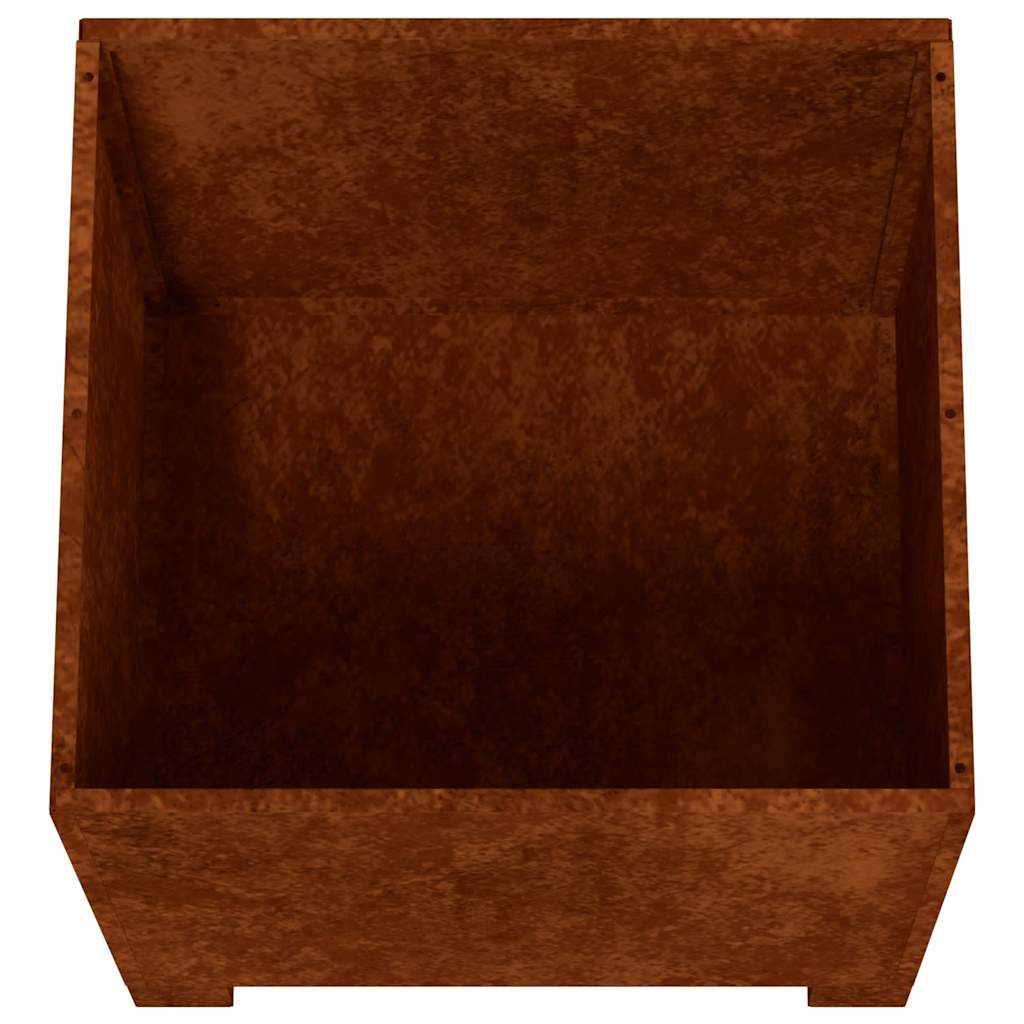 Sadilice s nogama 2 kom boja hrđe 50x50x50 cm od čelika COR-TEN