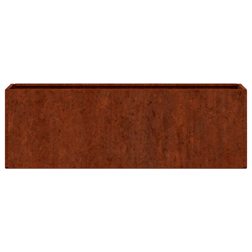 Zidne sadilice 2 kom boja hrđe od čelika COR-TEN 53x10x17 cm