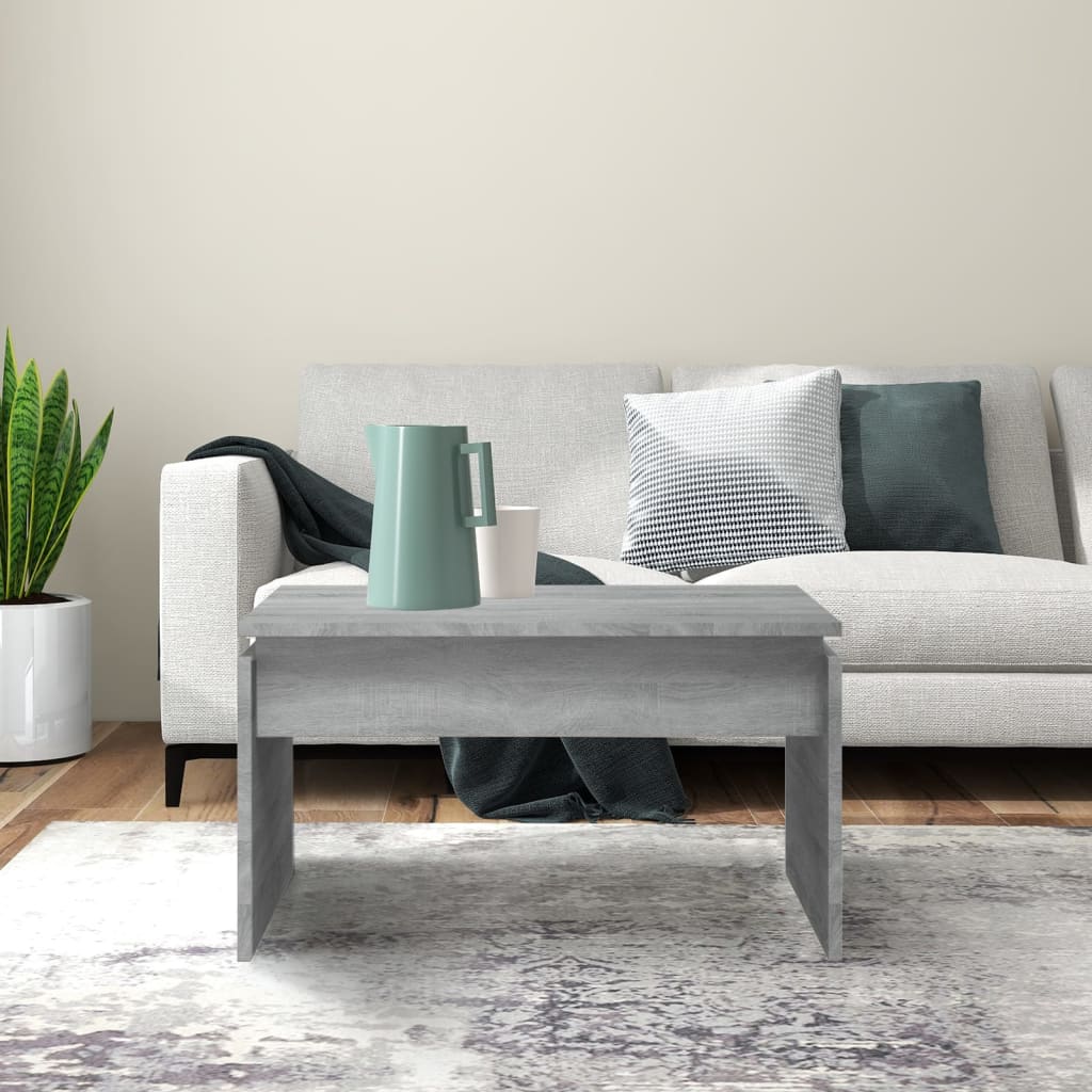 Stolić za kavu boja sivog hrasta 68x50x38 cm konstruirano drvo