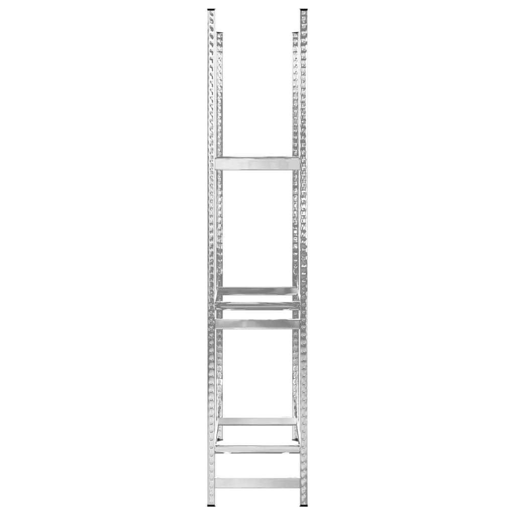 Stalci za gume s 3 razine 3 kom srebrni 110x40x200 cm čelični