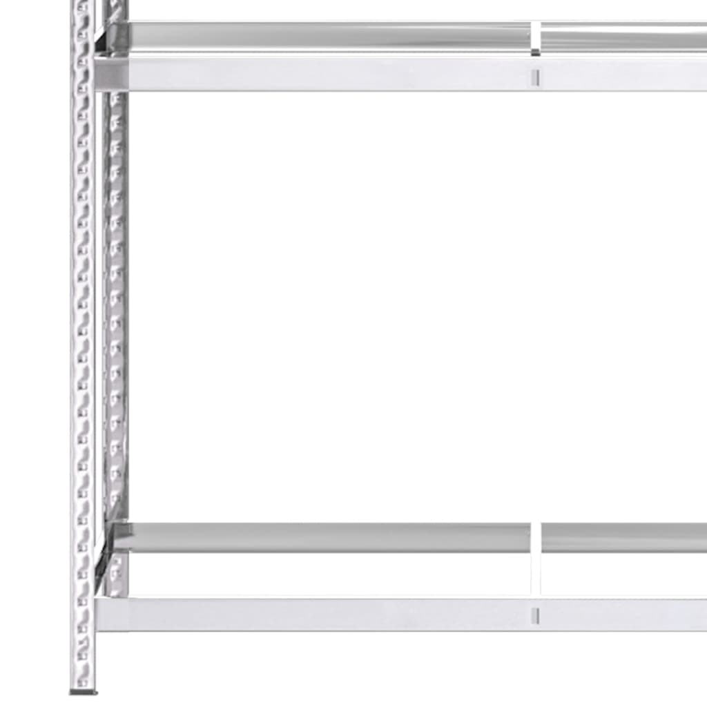 Stalci za gume s 3 razine 3 kom srebrni 110x40x200 cm čelični