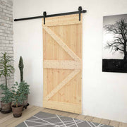 Vrata NARVIK Prirodna 100 x 210 cm Čvrsta borovina