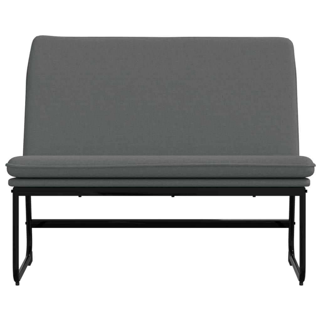 Klupa tamnosiva 100 x 75 x 76 cm od tkanine
