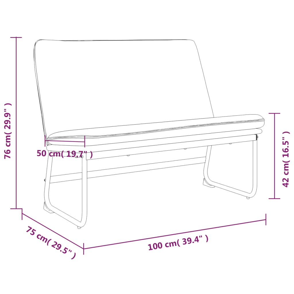 Klupa tamnozelena 100 x 75 x 76 cm od tkanine