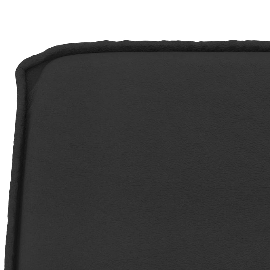 Klupa crna 100 x 75 x 76 cm od umjetne kože