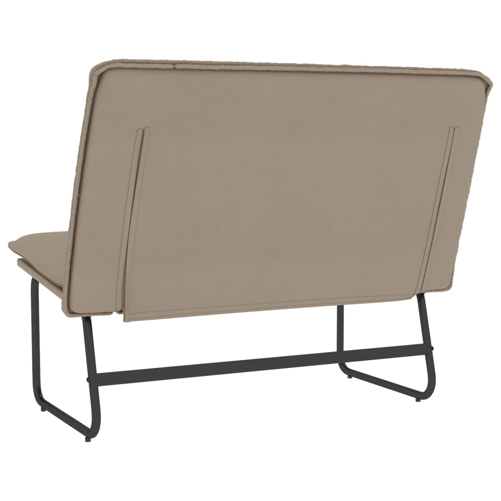 Klupa boja cappuccina 100 x 75 x 76 cm od umjetne kože