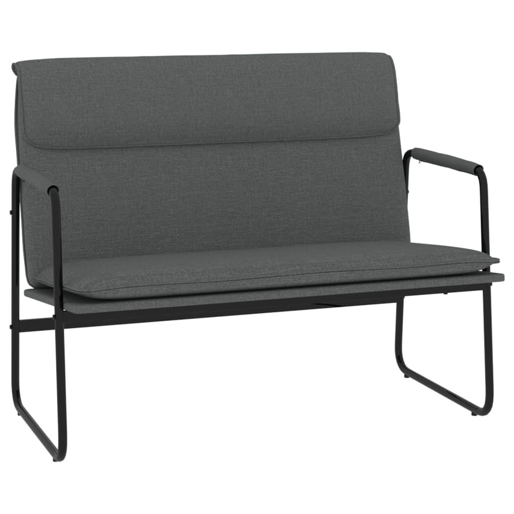Klupa tamnosiva 100 x 64 x 80 cm od tkanine